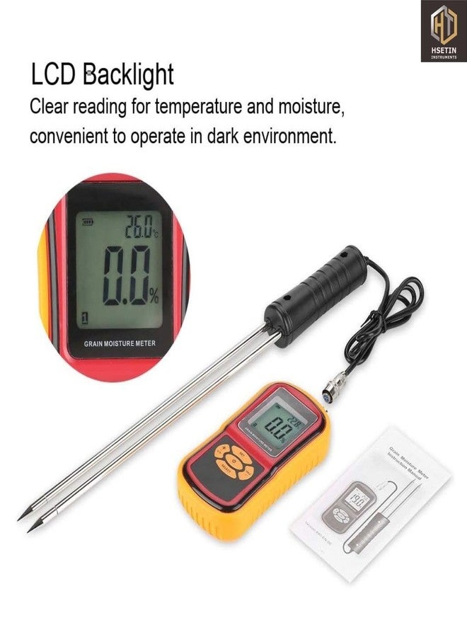 KERRO® Grain Moisture Meter with Measuring Probe & Digital Display - Image 4